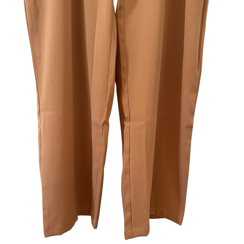NWT ABLE Claire Crepe Wide Leg Pant in "Camel" Tan Size 12 - Picture 6 of 15